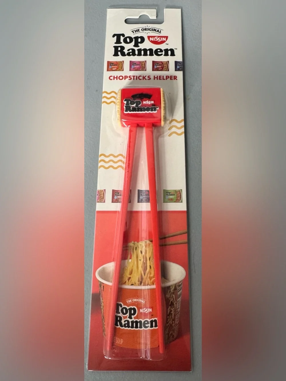 Nissin Top Ramen Red Chopsticks Helper novelty